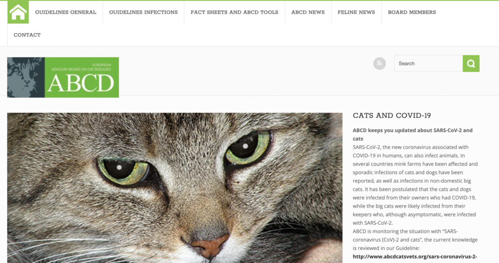 ABCD cats 、Advisory Board Cat Diseases、猫の感染症のガイドライン