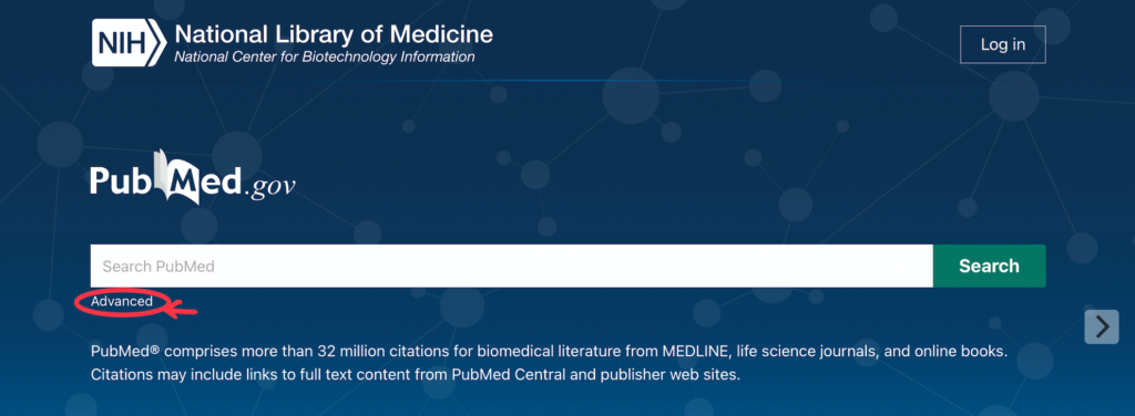 pubmed検索方法、PubMed Advanced Search